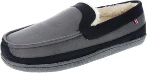 IZOD Men Classic Moccasin Slipper - Warm, Soft, Slip On