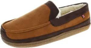IZOD Men Classic Moccasin Slipper - Warm, Soft, Slip On