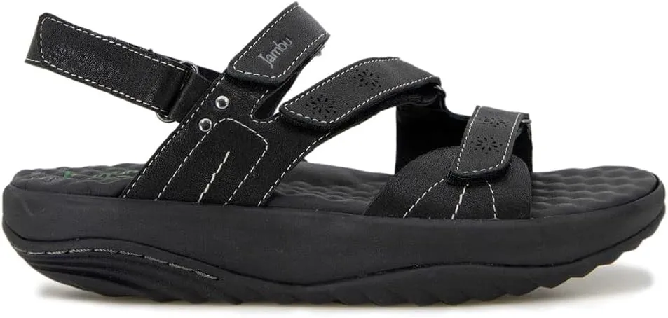 Jambu Ruby Sandal Womens Sandal 10 BM US Black