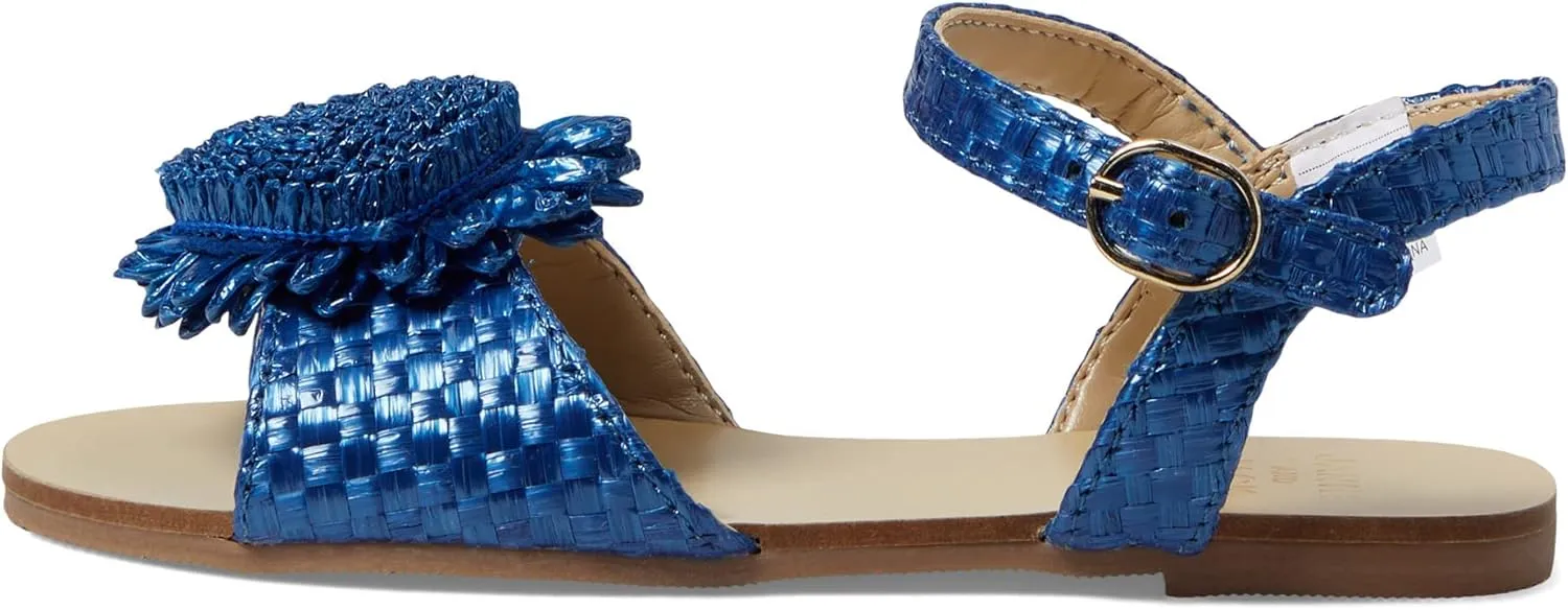 Janie and Jack Girl's Straw Flower Sandal (Toddler/Little Kid/Big Kid)