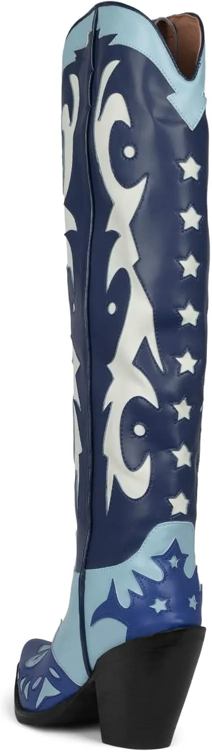 Jeffrey Campbell Women's Cambell Starwood Tall Western Boot Snip Toe