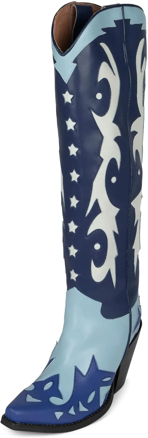 Jeffrey Campbell Women's Cambell Starwood Tall Western Boot Snip Toe