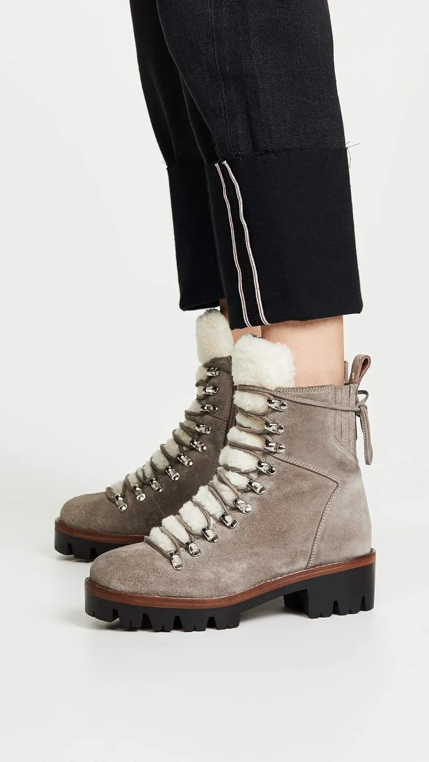 Jeffrey Campbell Women's Culvert Sherpa Combat Boots