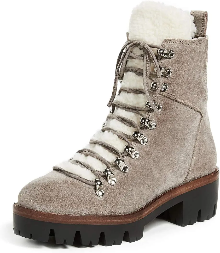 Jeffrey Campbell Women's Culvert Sherpa Combat Boots