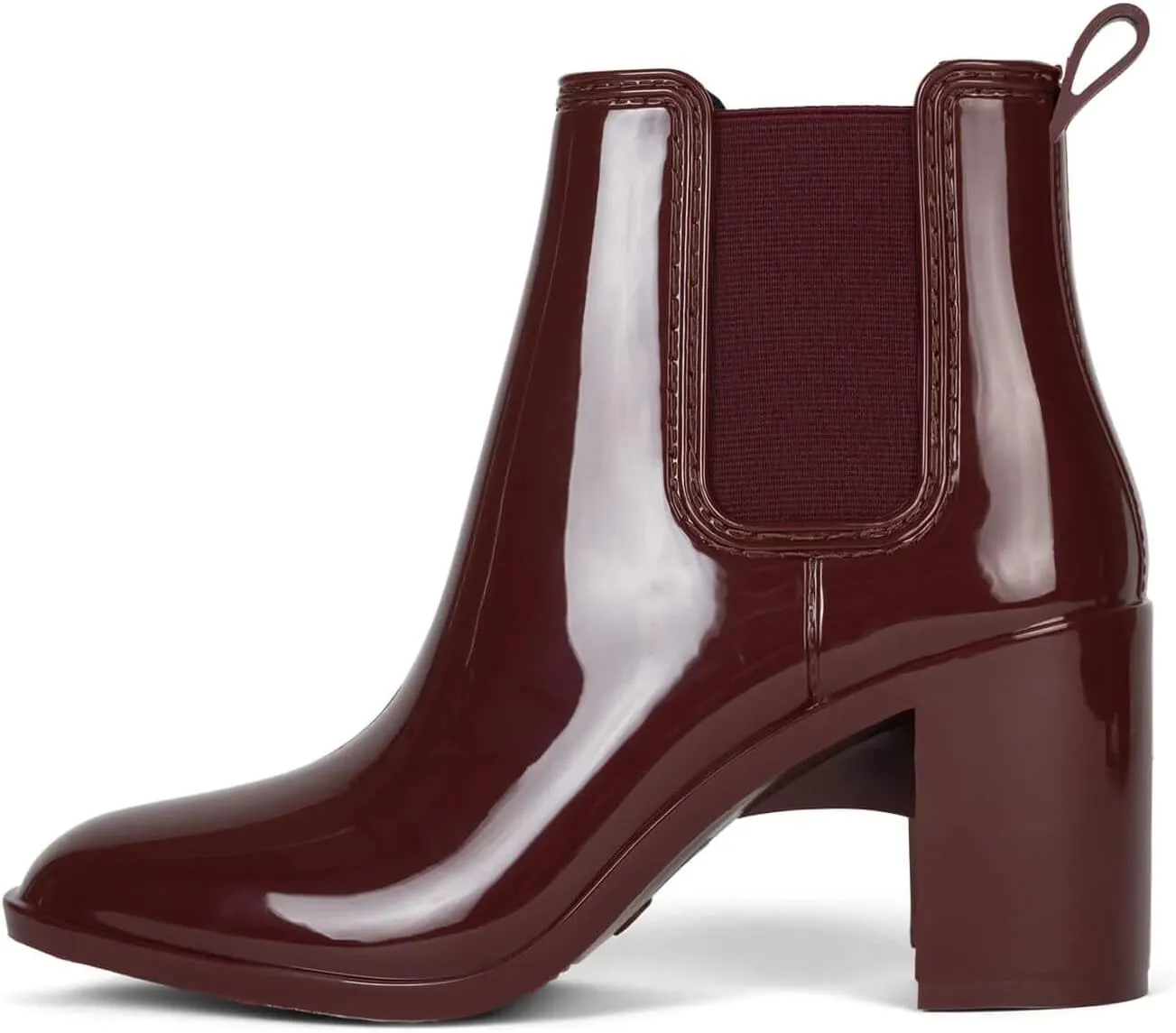 Jeffrey Campbell Women's Hurricane2 Brown Ankle-High Heeled Rain Bootie
