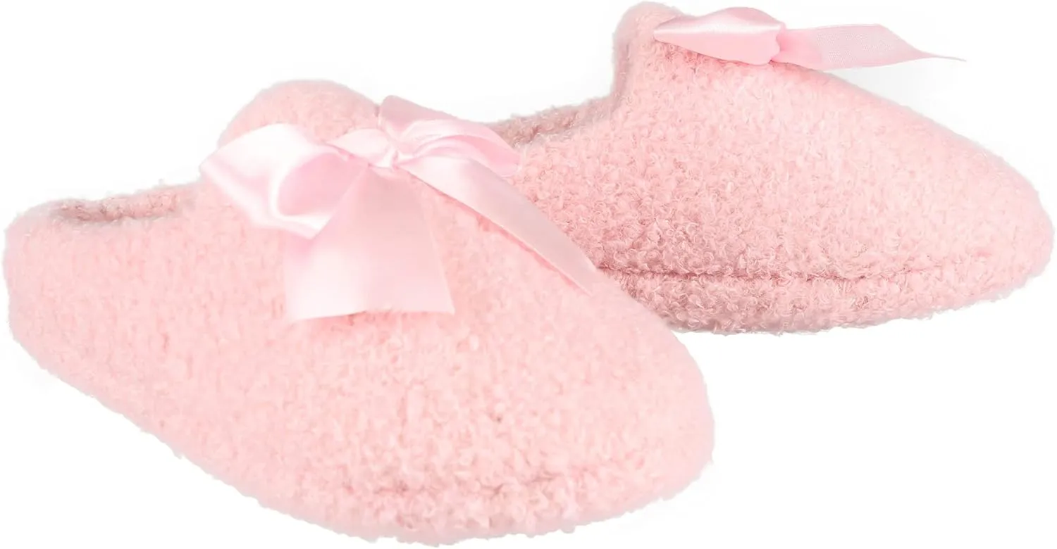Jessica Simpson Unisex-Child Plush Marshmallow Slide on House Slipper Clog with Memory Foam