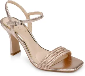 Jewel Badgley Mischka Heddia Woven Vamp Sandals