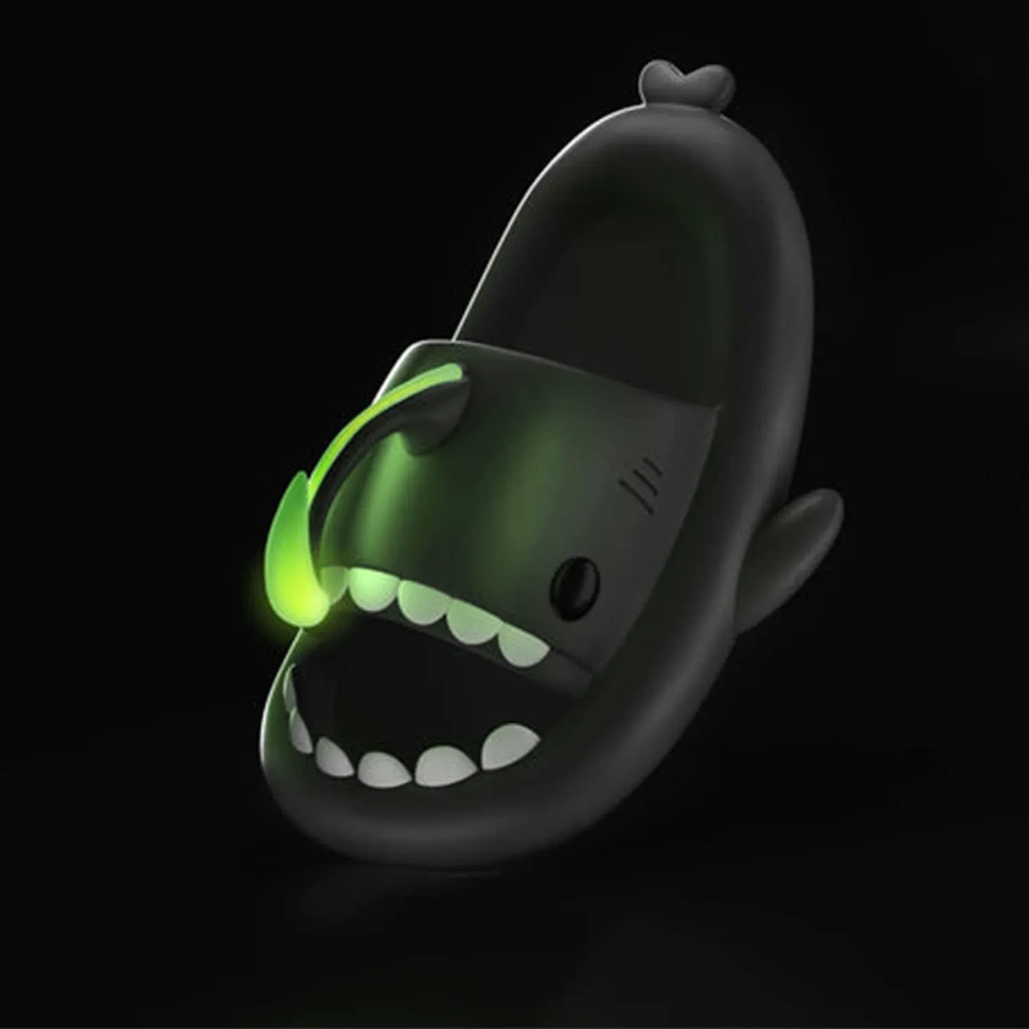 Jfxgjuv Luminous Shark Slides, Spooky Shark Slides, Cloud Shark Slides Angler Fish Slides Glow in The Dark Halloween Shark Slides Christmas Santa Shark Slides