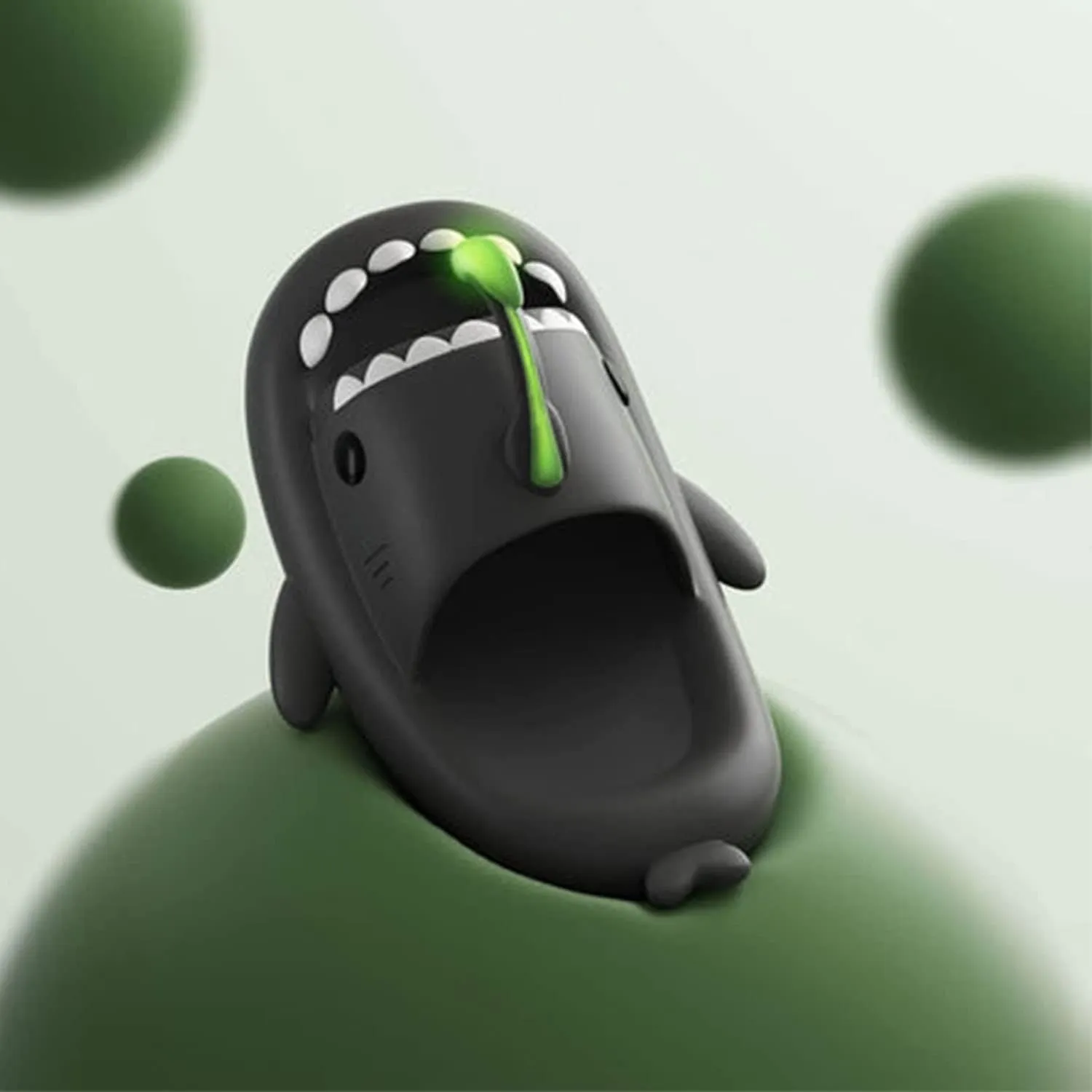 Jfxgjuv Luminous Shark Slides, Spooky Shark Slides, Cloud Shark Slides Angler Fish Slides Glow in The Dark Halloween Shark Slides Christmas Santa Shark Slides