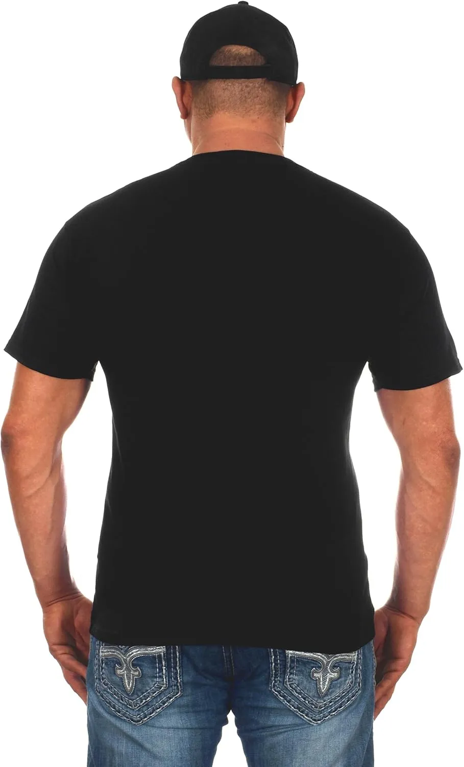 JH Design Men's Dodge Ram Logo T-Shirt Short Sleeve Black Shirt