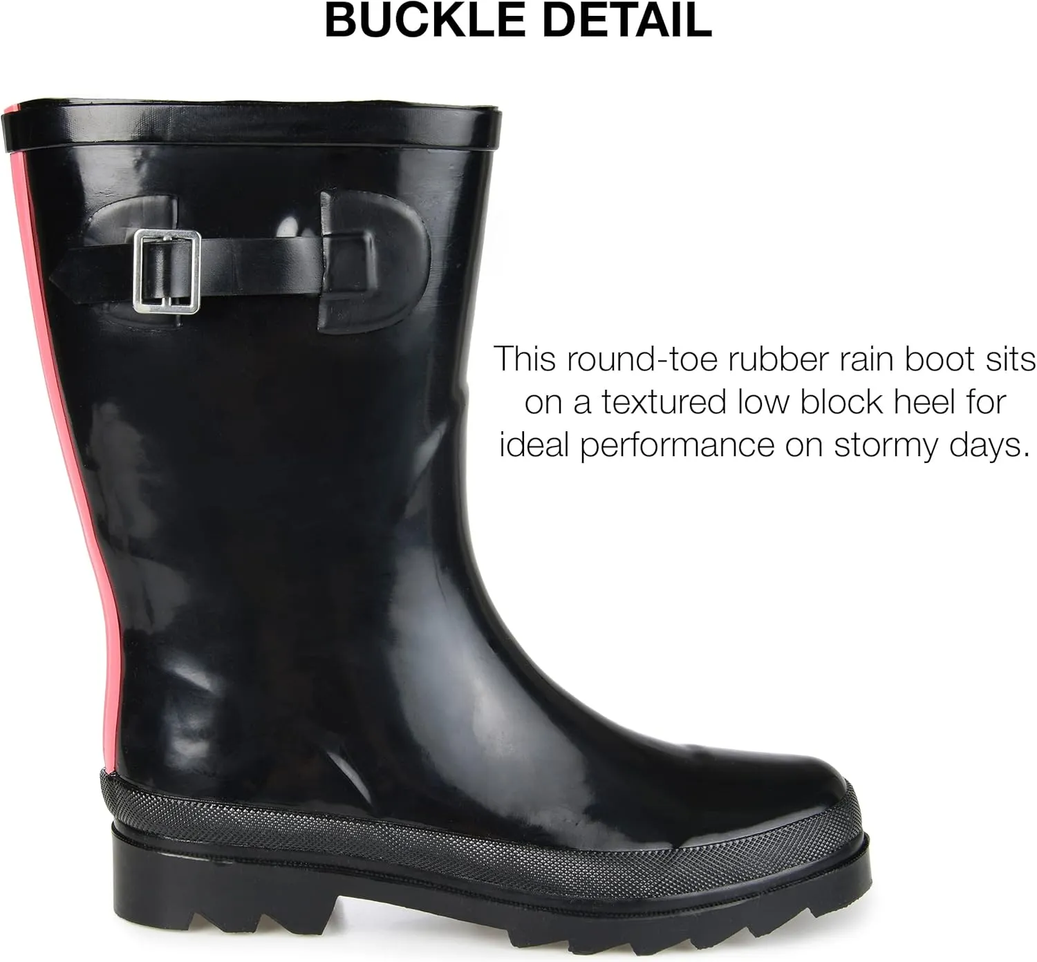 Journee Collection Women's Seattle Rain Boot
