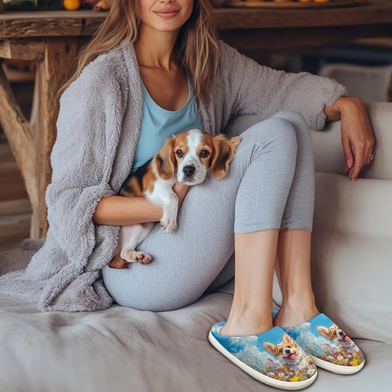 JoyLamoria Pink Hummingbird House Slipper Women Clog Slip On Winter Soft Thick Slipper Rubber Sole Garden Clogs