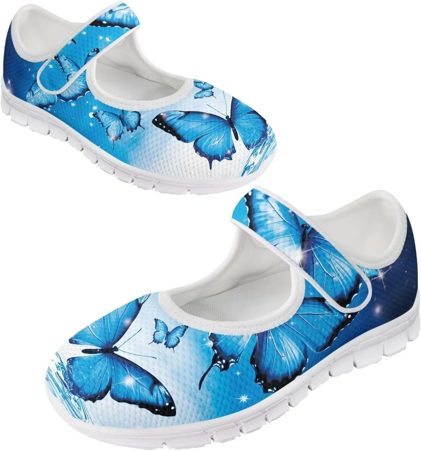 JoyLamoria Women’s Breathable Walking Shoes Trainer Sport Sneakers Adjustable Flats,Tropical Sloth Palm Leaves Print