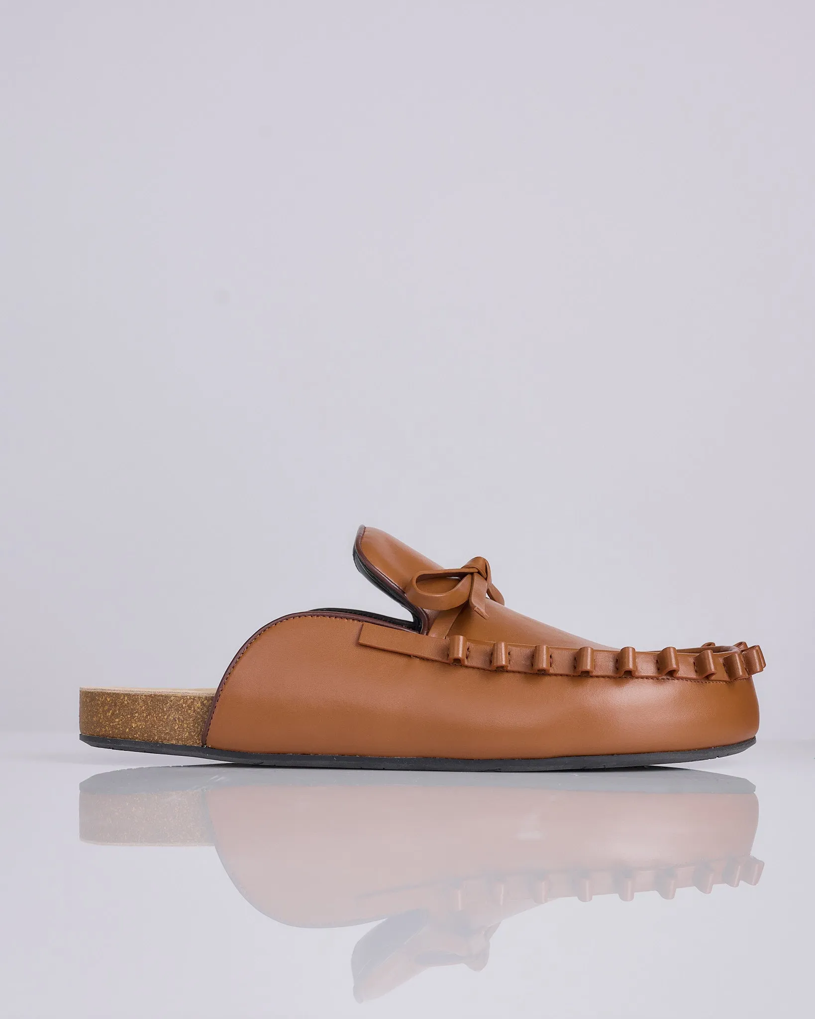 JW Anderson Ruffle Loafer Tan