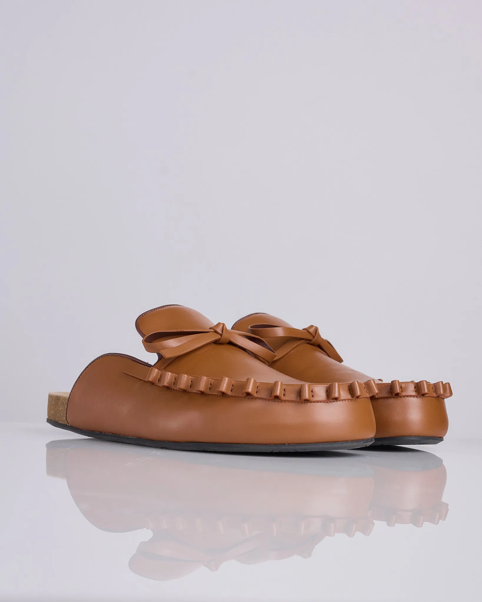 JW Anderson Ruffle Loafer Tan