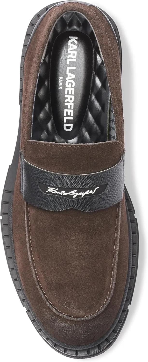 Karl Lagerfeld Paris Men's Slip on Penny Loafer Sneaker
