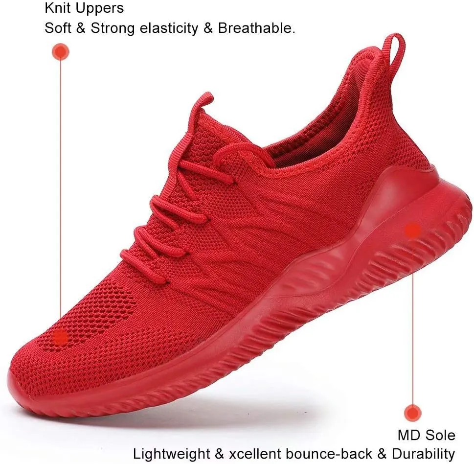 KEEZMZ Womens Ladies Walking Running Shoes Slip On Lightweight Casual Tennis Sneakers Clothes Shoes