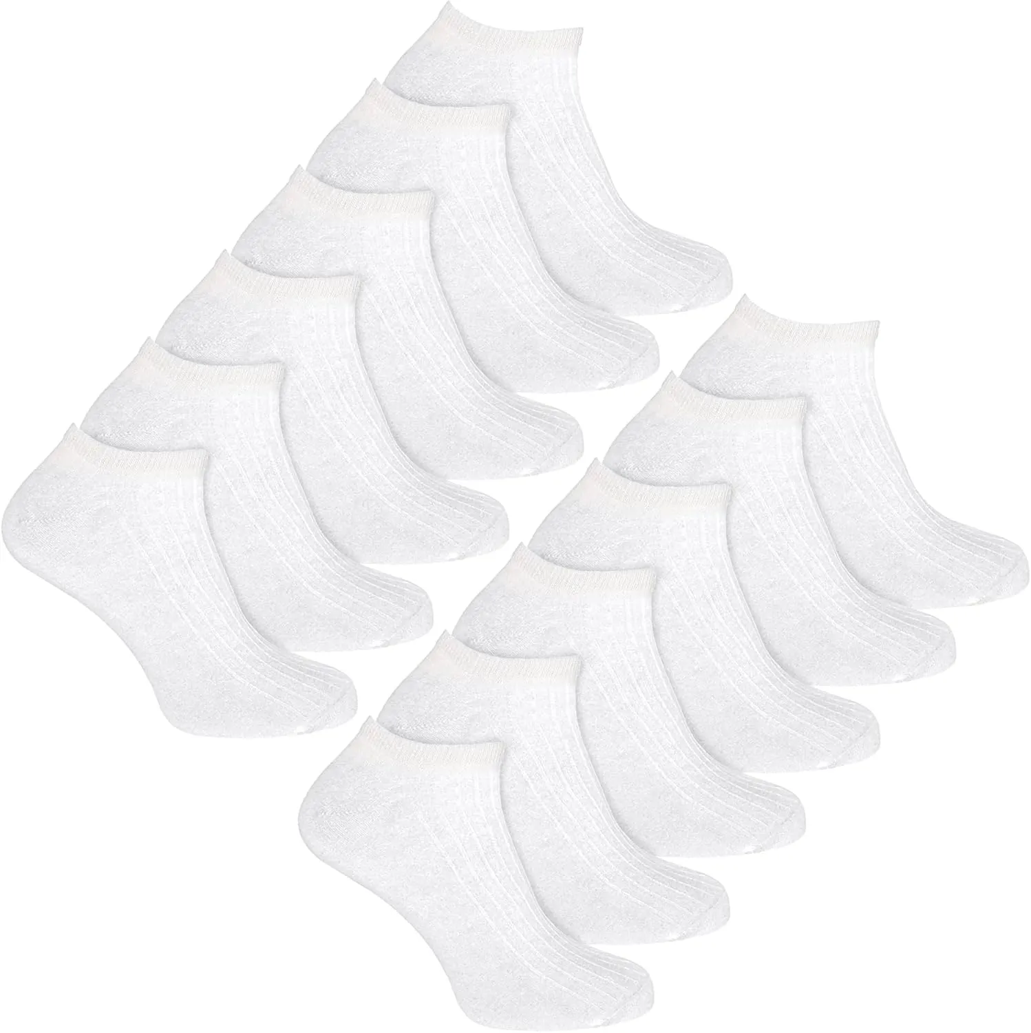 Kids 100% Cotton Ankle Socks | Sock Snob | Girls & Boys No Show Trainer Socks