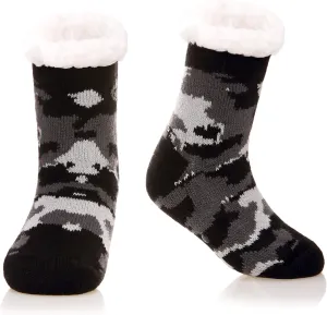 Kids Boys Girls Fuzzy Slipper Socks Soft Warm Thick Fleece lined Christmas Stockings For Child Toddler Winter Home Socks