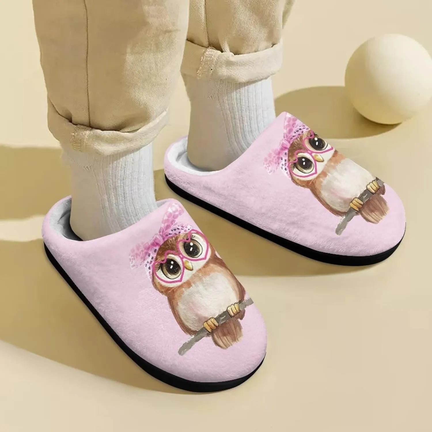 Kids Fluffy Slippers for Boys and Girls, Warm House Slippers for Winter, Soft Cozy Slippers for Indoor Outdoor Walking
