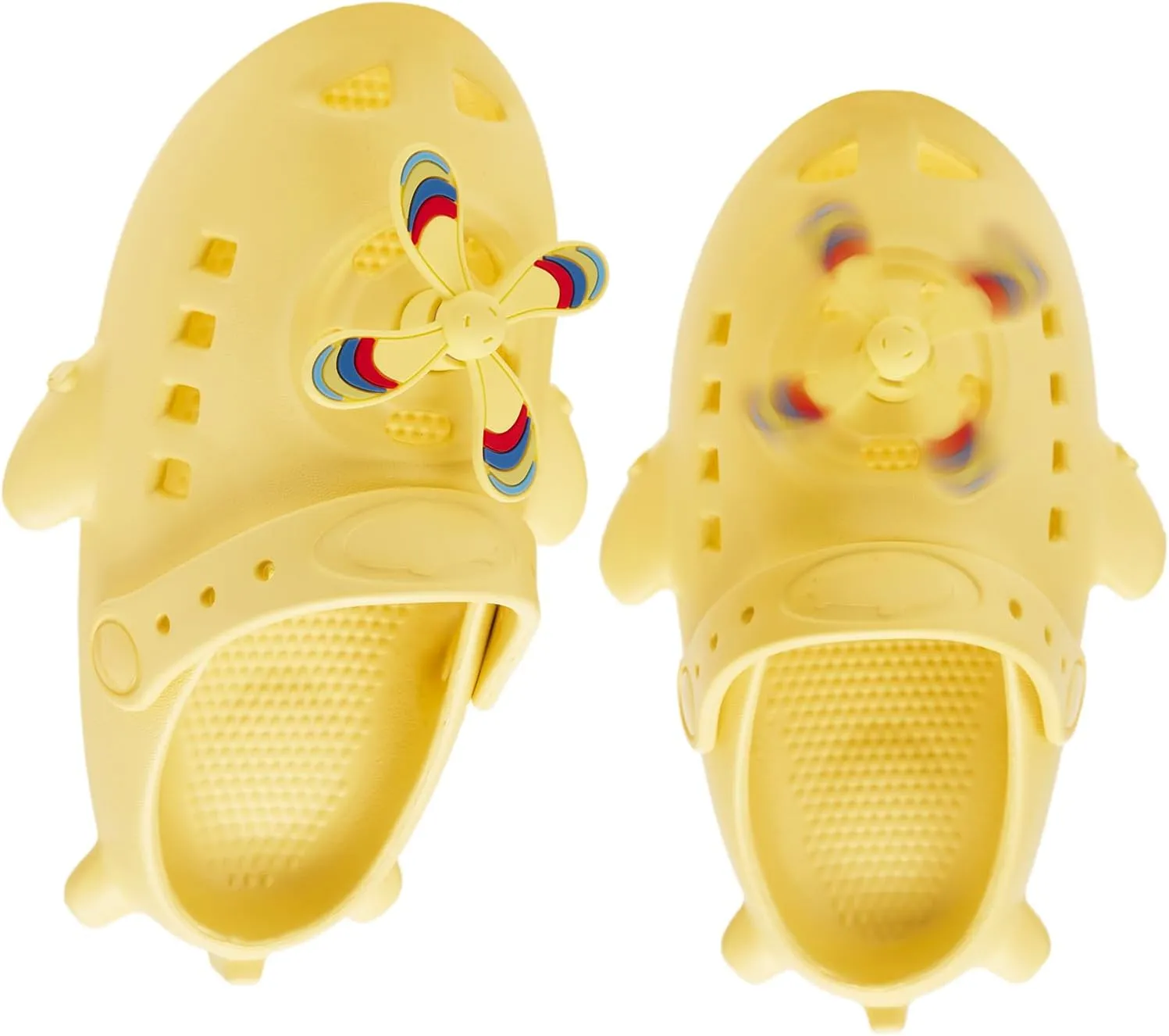 Kid's Girls Boys Clogs Garden Shoes Shark Slides Fun Airplane Shape Slippers Lightweight Breathable Slides Slippers Summer Indoor Outdoor Kids Beach Pool Water Sandals