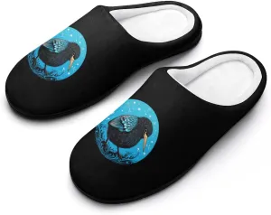 Kiwi Bird Men's Cotton Slippers Casual House Shoes Anti-Slip Soft Shoes for Indoor And Outdoor