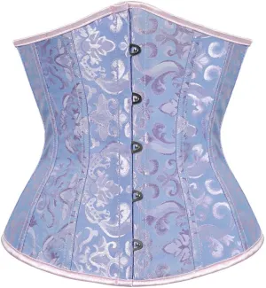 Kranchungel Underbust Corsets for Women Black Corset Top Waist Trainer Fashion Bustier Plus Size Corset