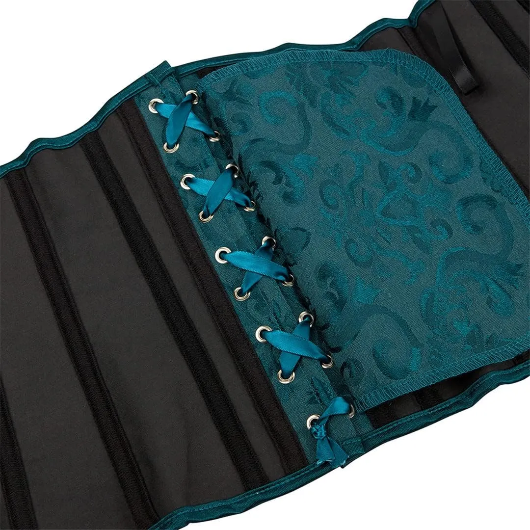 Kranchungel Underbust Corsets for Women Black Corset Top Waist Trainer Fashion Bustier Plus Size Corset