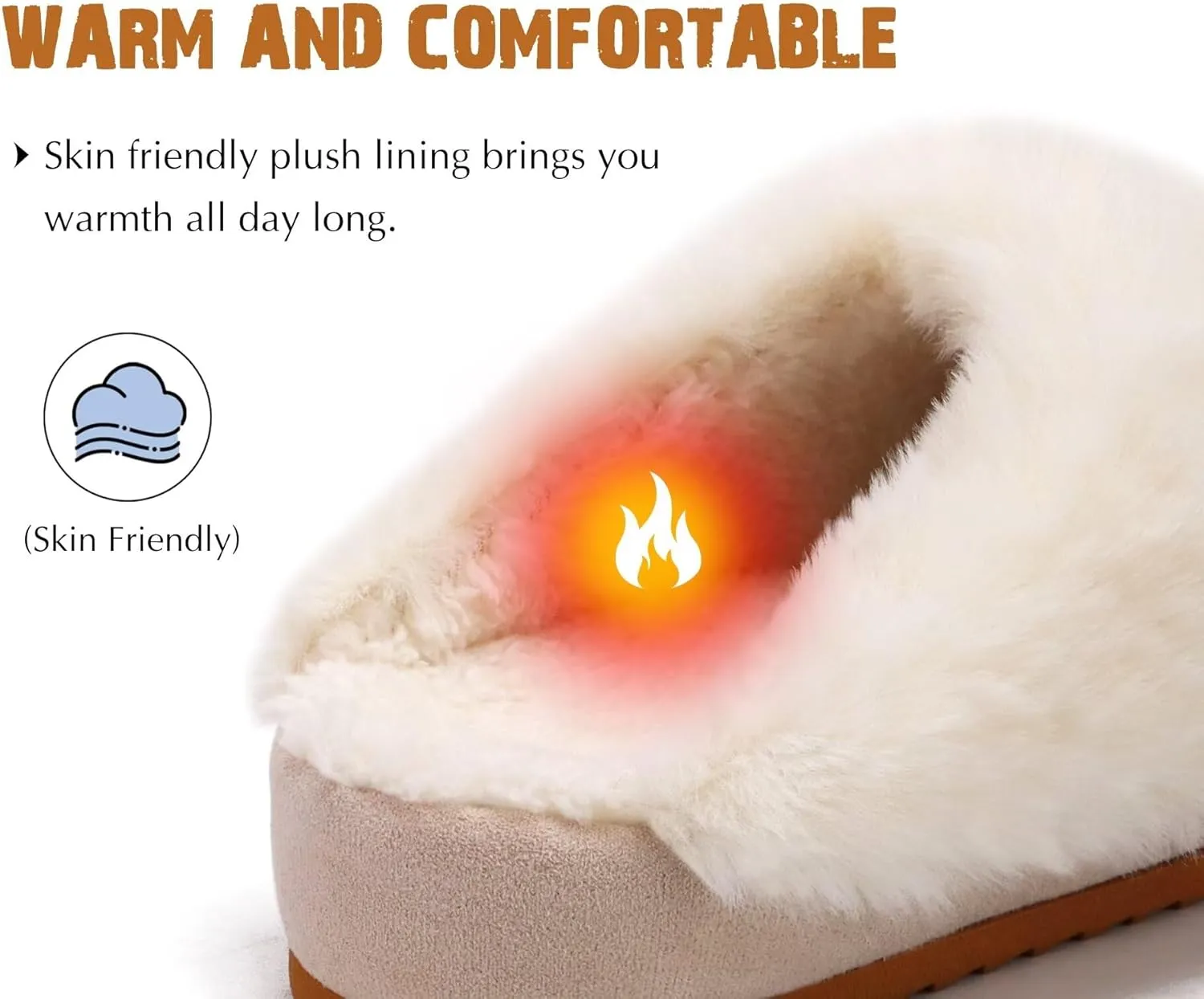 KuaiLu Womens House Platform Slippers Warm Faux Suede Fuzzy Thick Cushioned Yoga Foam Shoes Ladies Slipper Home Lightweight Slip on Indoor Outdoor Non-Slip Hard Sole