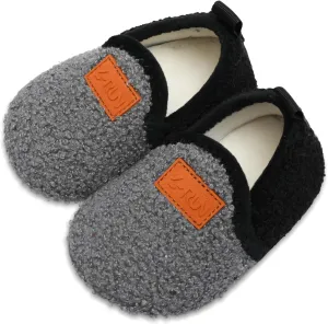 L-RUN Toddler Boys Girls House Slippers Indoor Home Shoes Warm Slipper Socks for Kids Baby Soft Winter Warm Walking Shoes