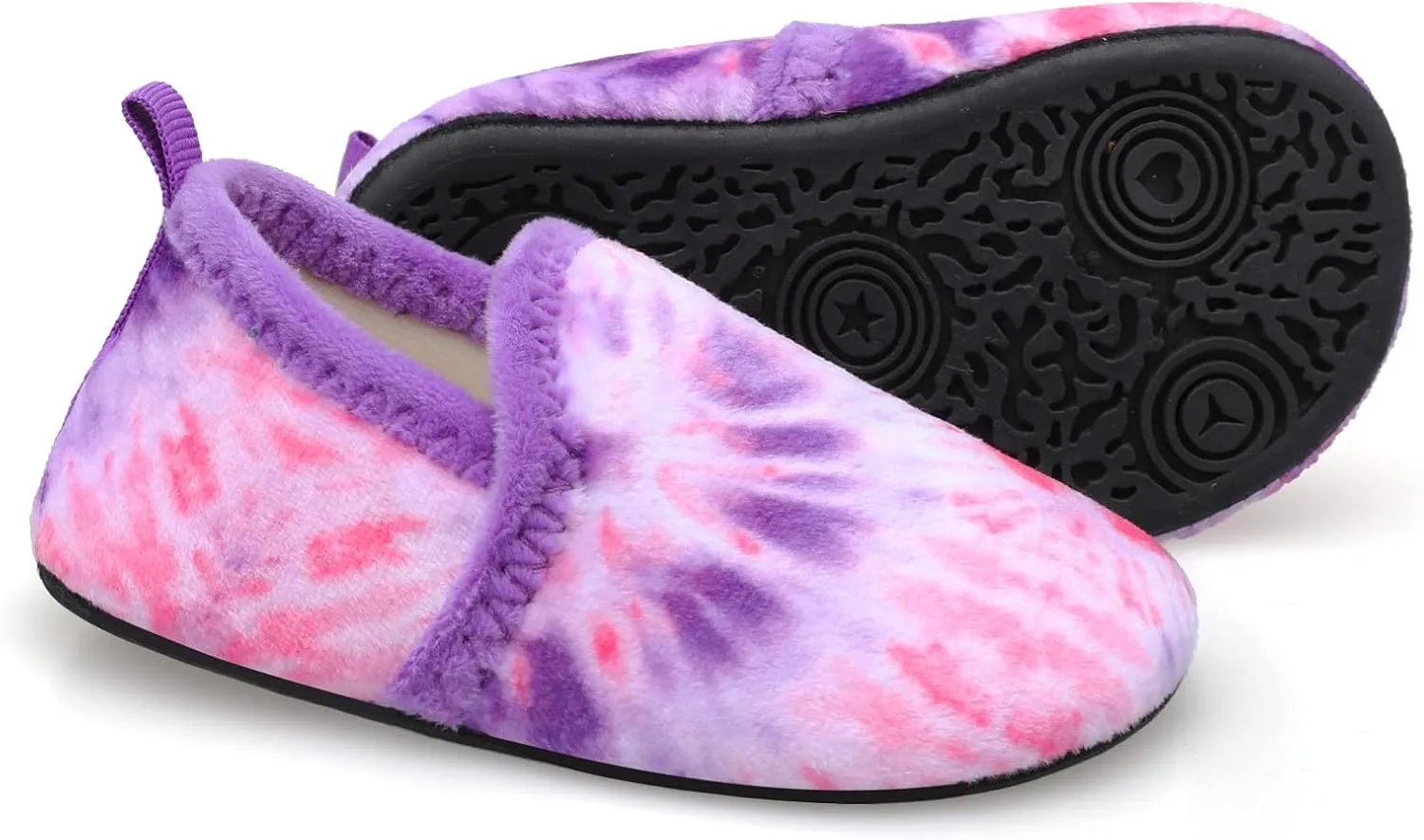 L-RUN Toddler Boys Girls House Slippers Indoor Home Shoes Warm Slipper Socks for Kids Baby Soft Winter Warm Walking Shoes