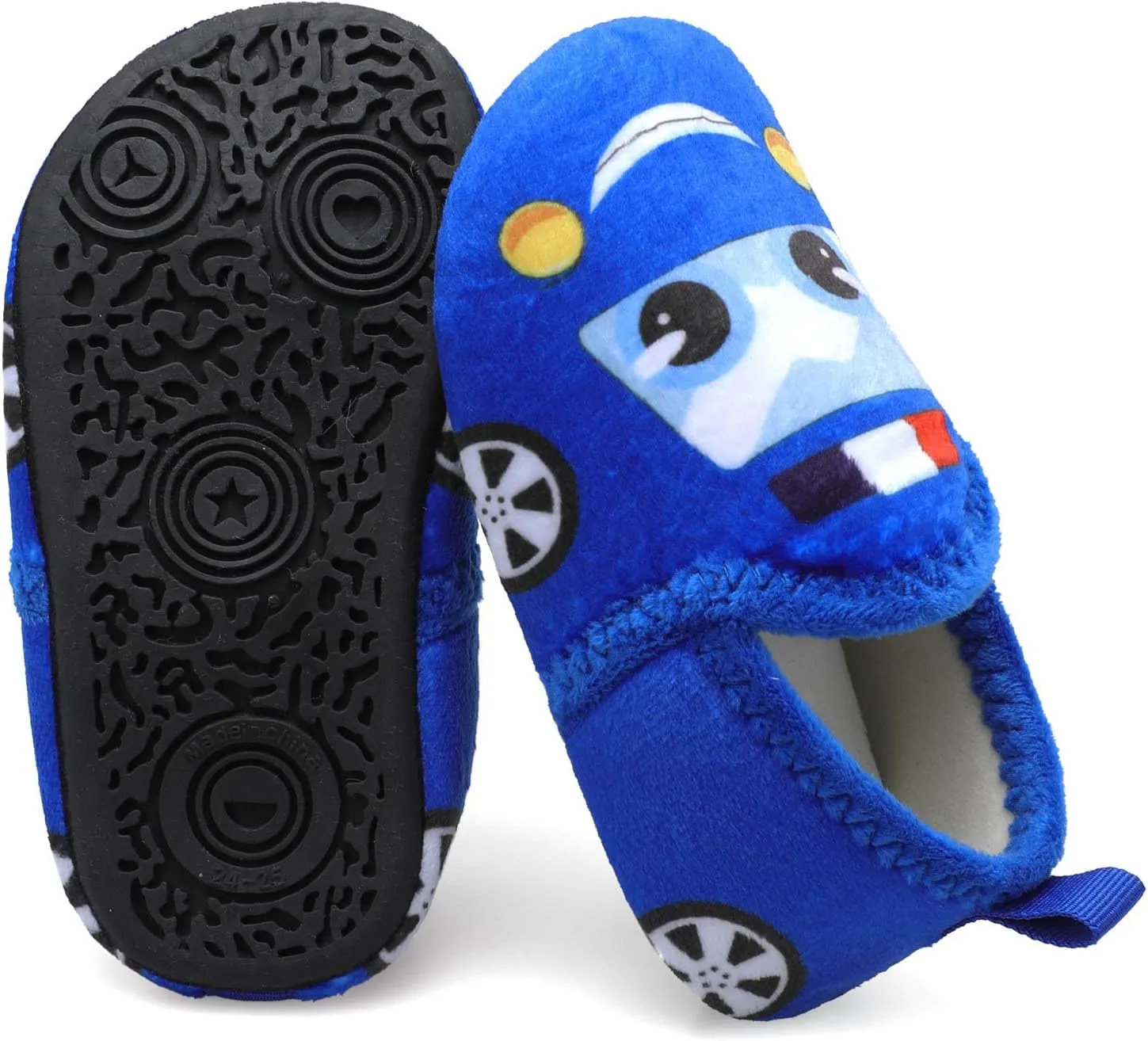 L-RUN Toddler Boys Girls House Slippers Indoor Home Shoes Warm Slipper Socks for Kids Baby Soft Winter Warm Walking Shoes