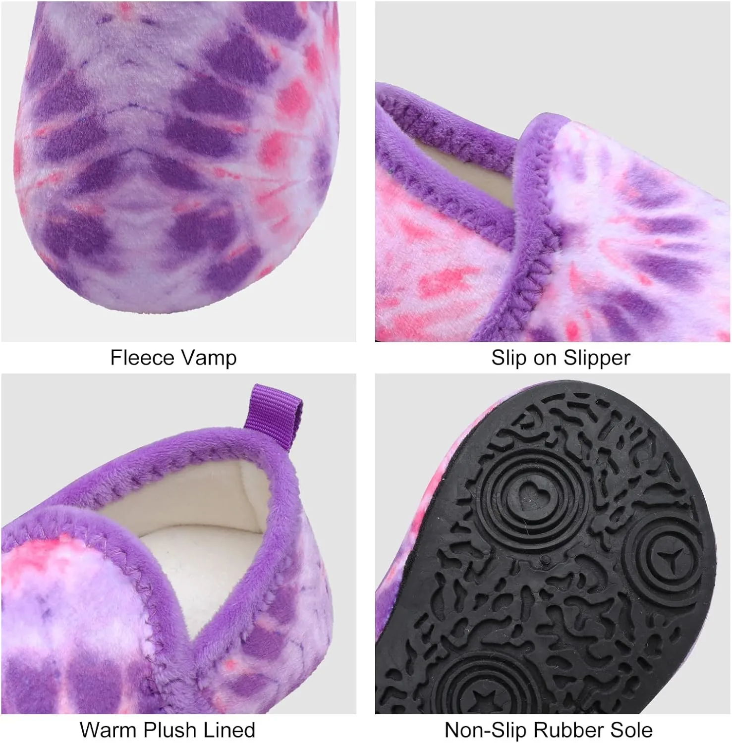 L-RUN Toddler Boys Girls House Slippers Indoor Home Shoes Warm Slipper Socks for Kids Baby Soft Winter Warm Walking Shoes