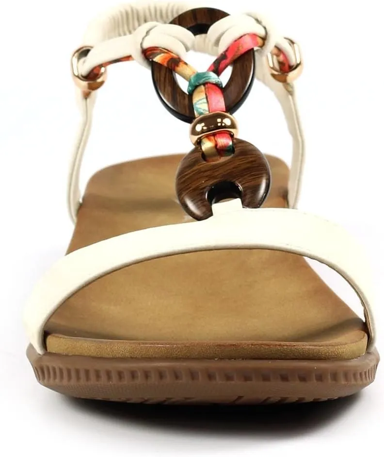 Ladies Brava White Sandal
