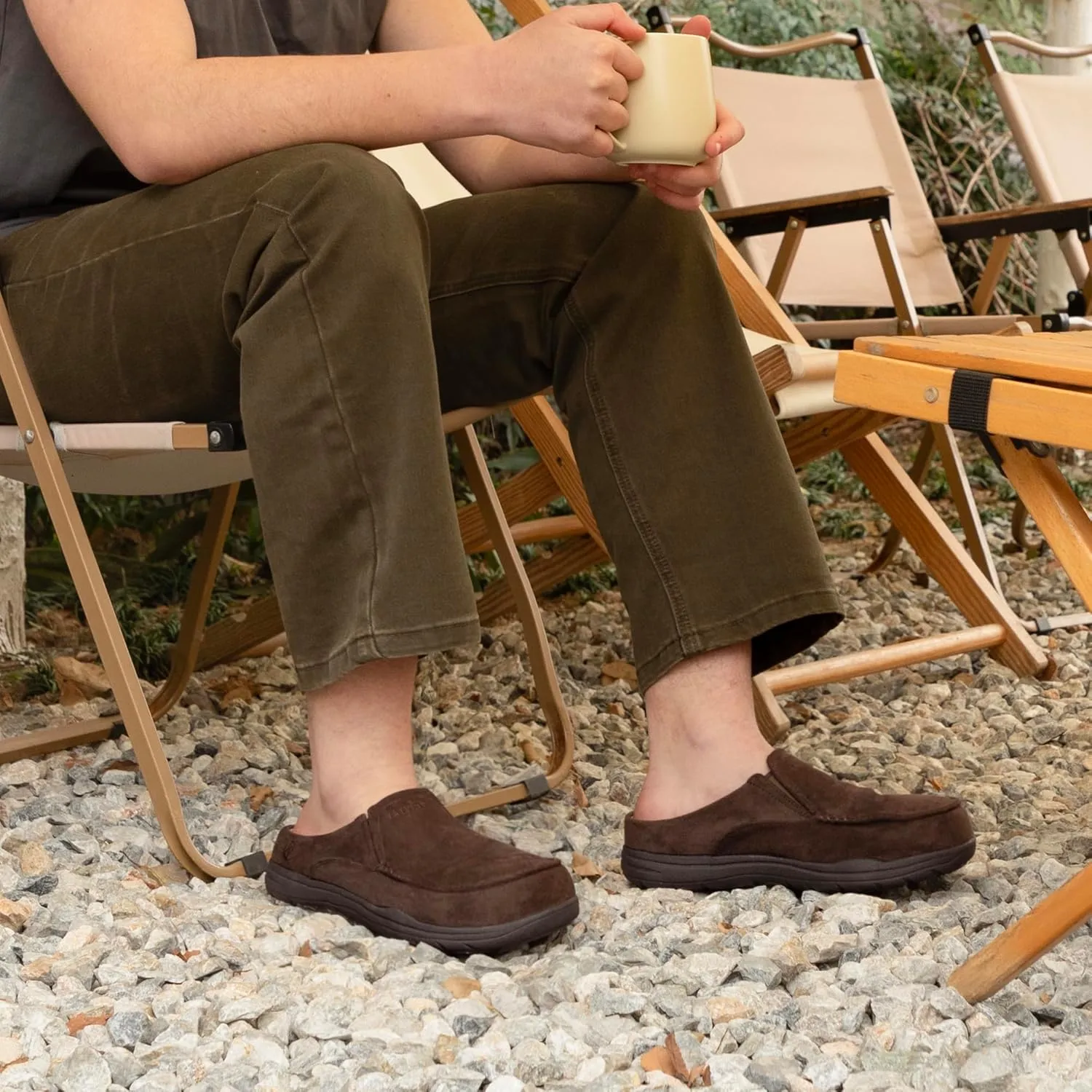 LazyStep Men's McCoy Cushioned Clog Slipper