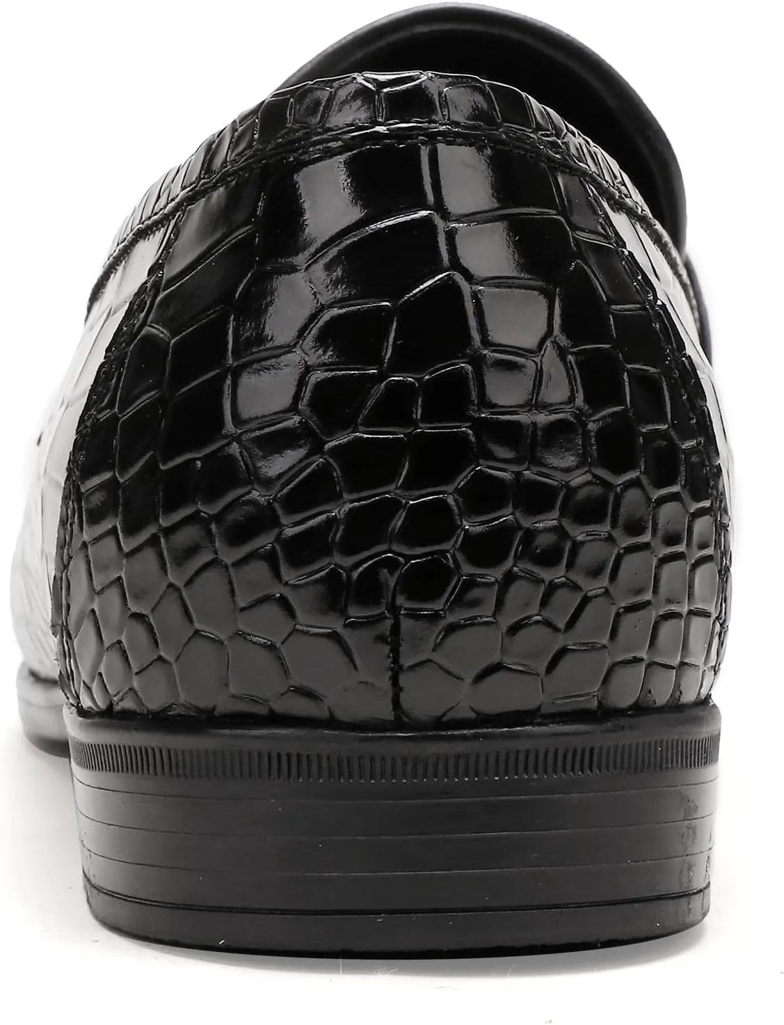 Leather Loafers Shoes for Mens, Crocodile Printed Slip On Dress Loafers Casual Leather Dress Shoes for Mens Business Weddings Party Shoes