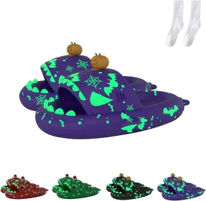 LELEBEAR Christmas Shark Slides, Santa Shark Slides, Shark Slides Glow in the Dark