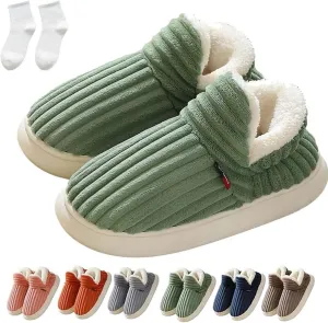LELEBEAR Pluffi Slipper Booties Women, Pluffi The Cozy Stylish Slipper, Winter Cozy Warm Plush Lining Slippers