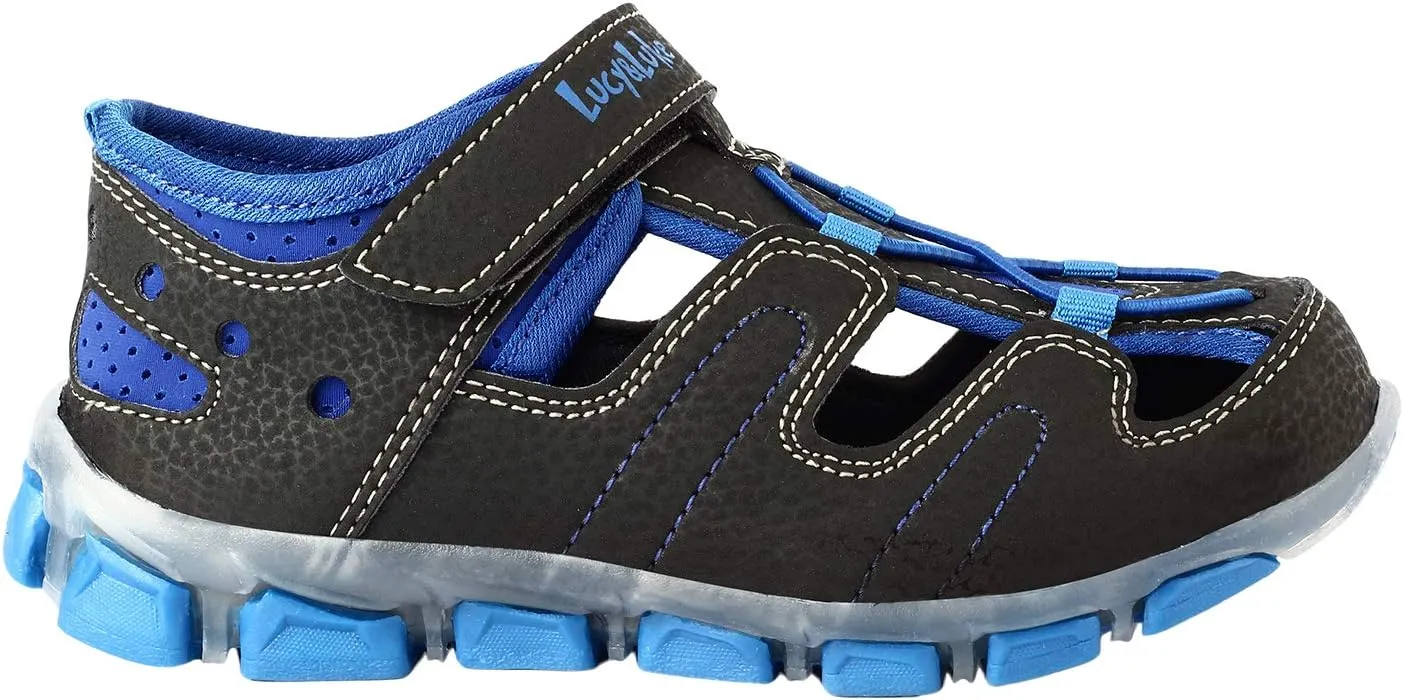 LIBERTYZENO Boys & Girls Manmade Leather Kids & Toddlers Adjustable Strap Fisherman Sandal Shoes for Prom Graduation