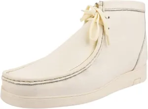 LIBERTYZENO HAMARA JOE Mens Genuine Leather Moccasin Toe Lace Up Casual Chukka Boot Shoes