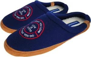 Life is Good Men's Open Back Fleece Slipper, 303593M - Suede & Fleece Indoor/Outdoor Plush & Cozy with Soft Foam & Rubber Sole Slippers