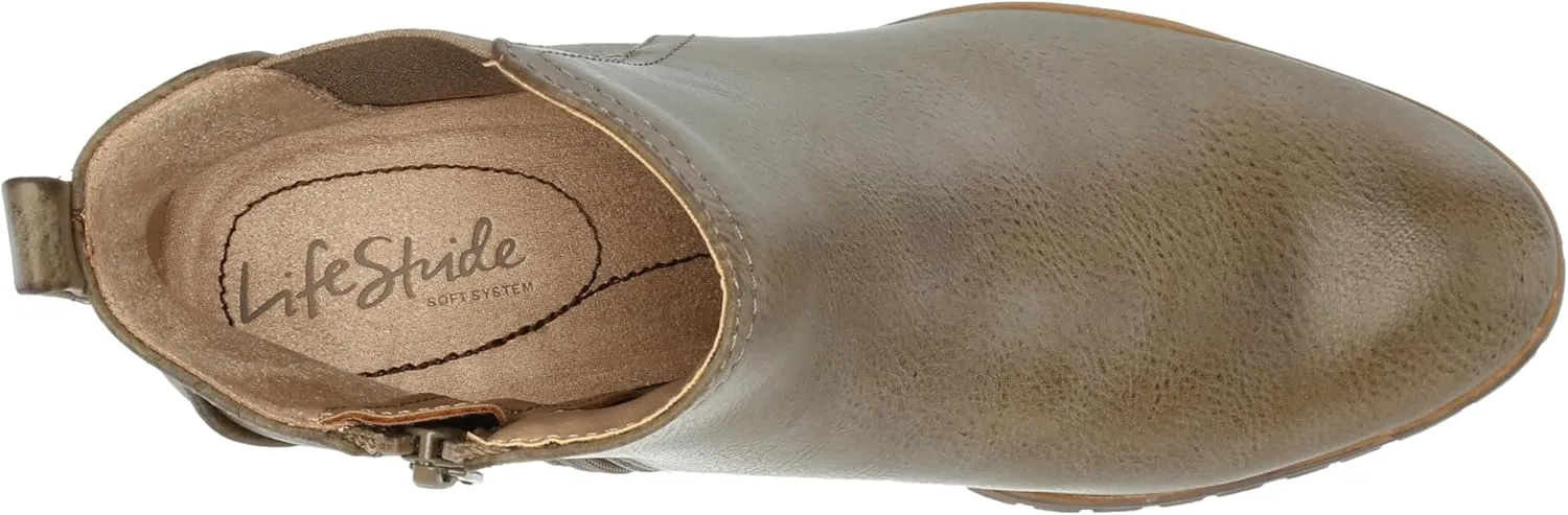 LifeStride Womens Mesa Boot Stone 8.5 M