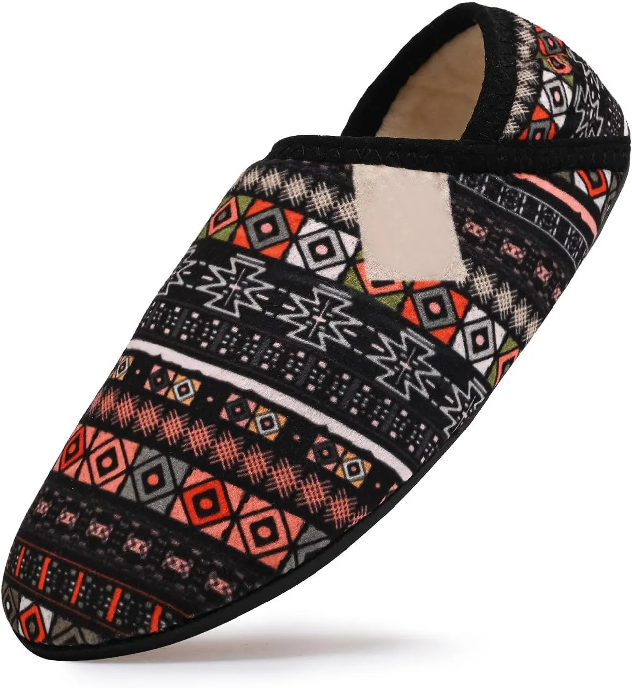 Loafers Shoes Soft Flat Indoor Cotton Bag Heels Socks Shoes Soft Soled Home Warm Furry Yoga Dancing Slip On