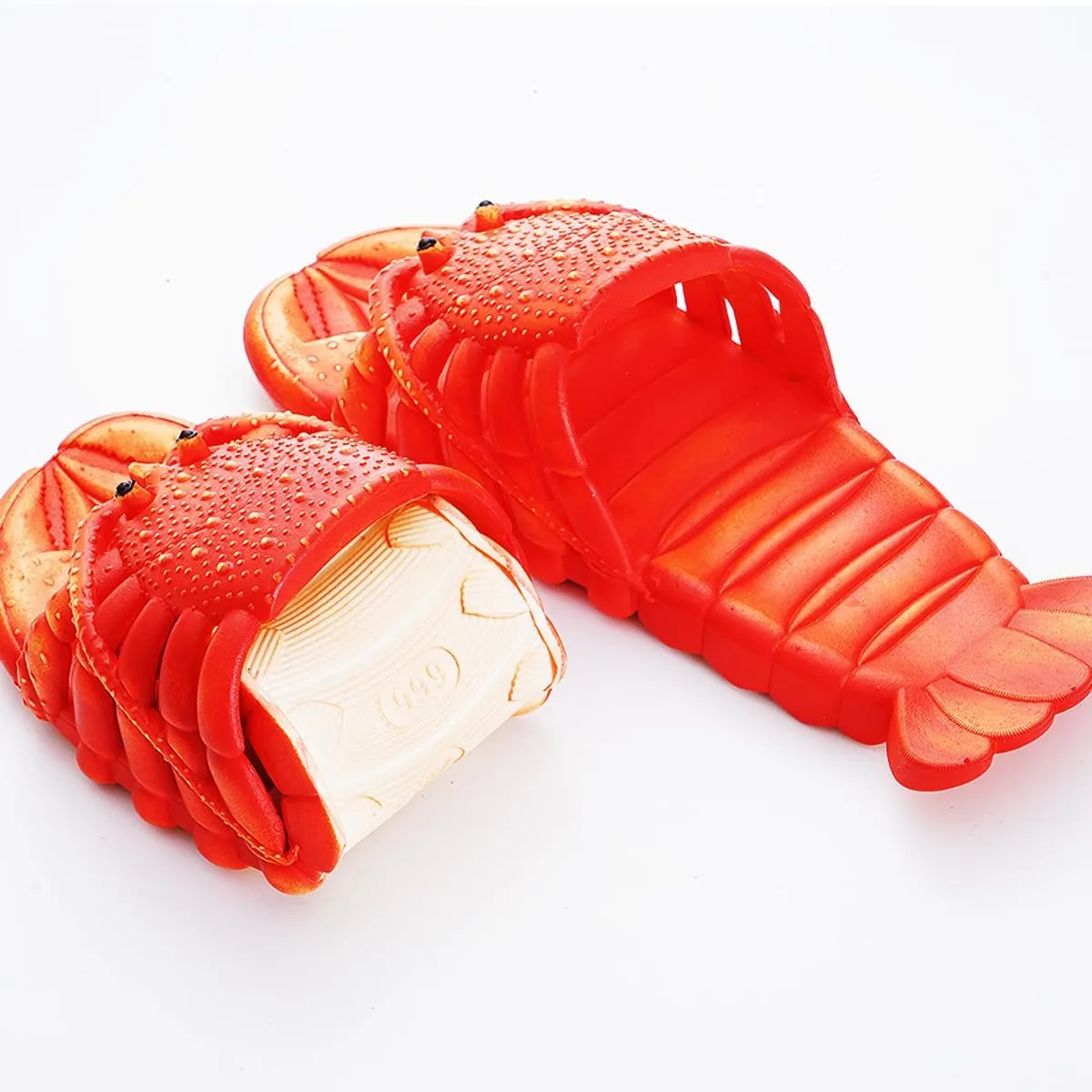 Lobster Flip Flops Unisex Lobster slides Fish Sandals Funny Slipper For Pool Beach Outdoor
