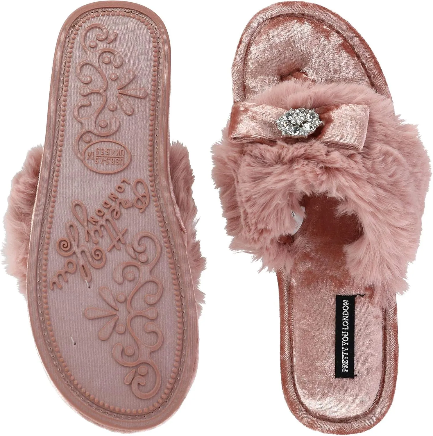 London Womens Toe Post Amelie - Mink