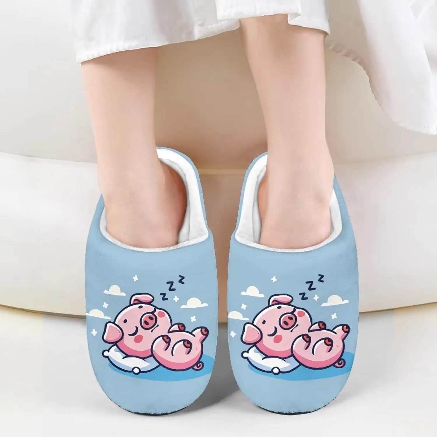 Lotusorchid Sleep Slipper for Kids, Warm Cozy Girls Bedroom Slipper Memory Foam House Slipper for Boys, Non Slip House Shoes Indoor Outdoor