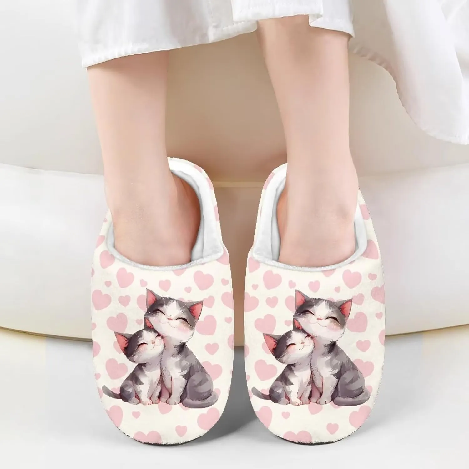 Lotusorchid Slippers for Kids Non Slip Fuzzy Warm Girls House Slipper Anti-Slip Boys Slippers Soft Bedroom Slipper