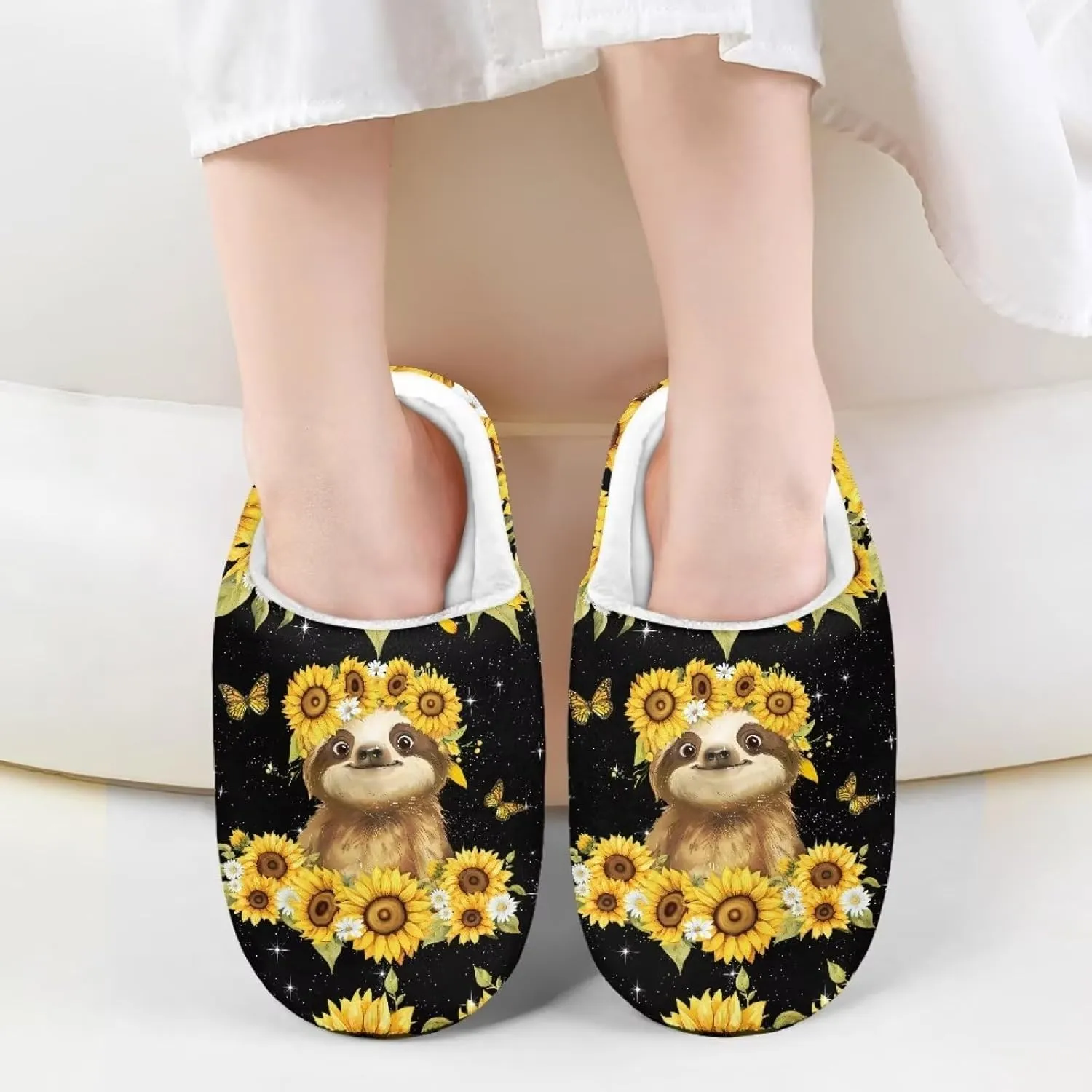 Lotusorchid Slippers for Kids, Soft Cushion House Slipper for Girls, Cozy Closed Toe Bedroom Slipper for Boys, Fuzzy Sleep Slippers