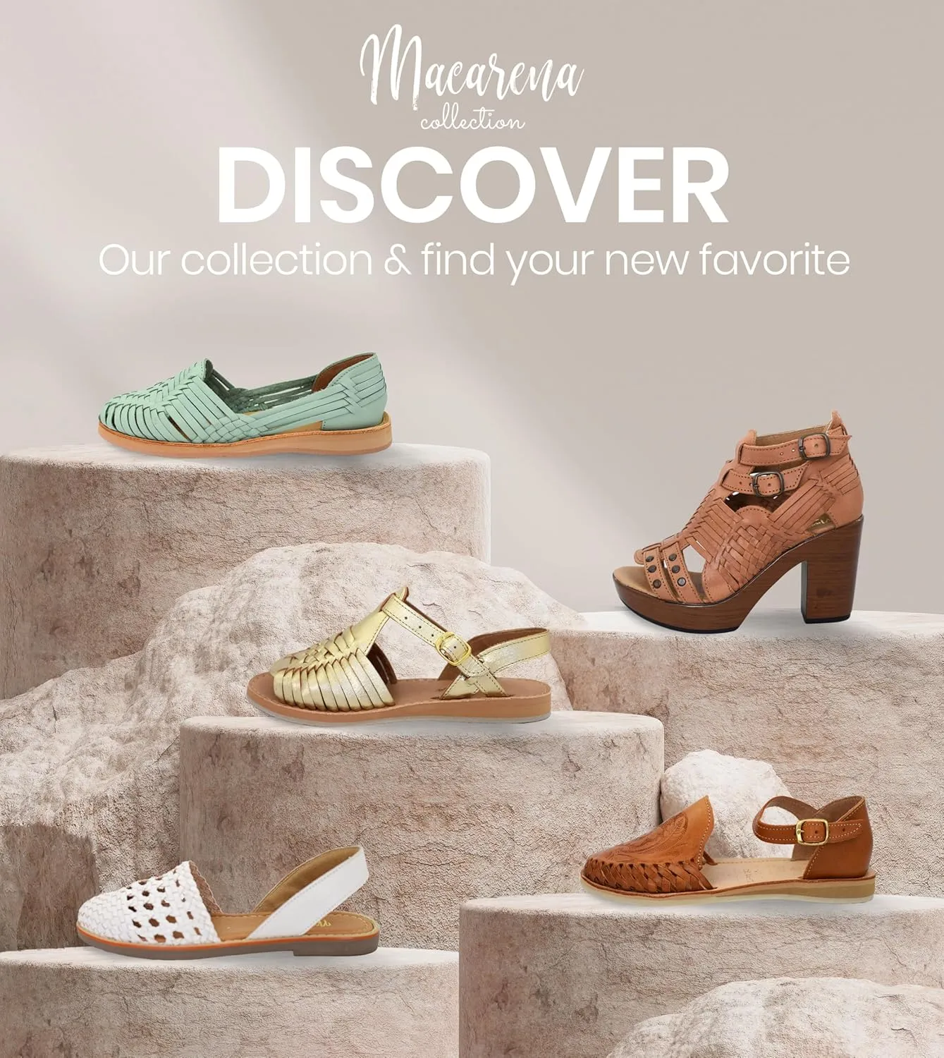 Macarena Collection Womens Shoes Leather Sandal Flat for Women | Huarache Handmade Mexican Sandals | Comfortable & Stylish Womens Sandals 3050