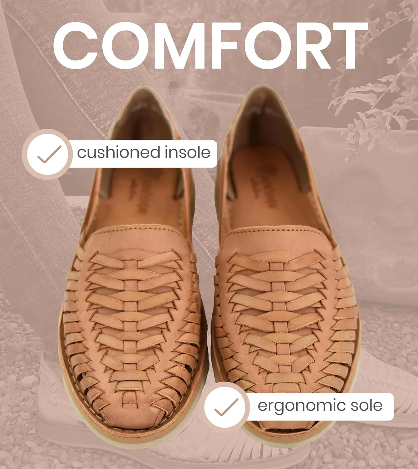 Macarena Collection Womens Shoes Leather Sandal Flat for Women | Huarache Handmade Mexican Sandals | Comfortable & Stylish Womens Sandals 3050